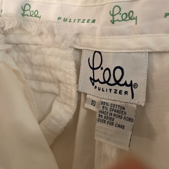 Lilly Pulitzer White Multicolored Side Striped Pants - Picture 5 of 10